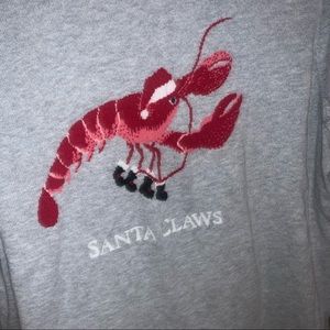 talbots “santa claws” sweater